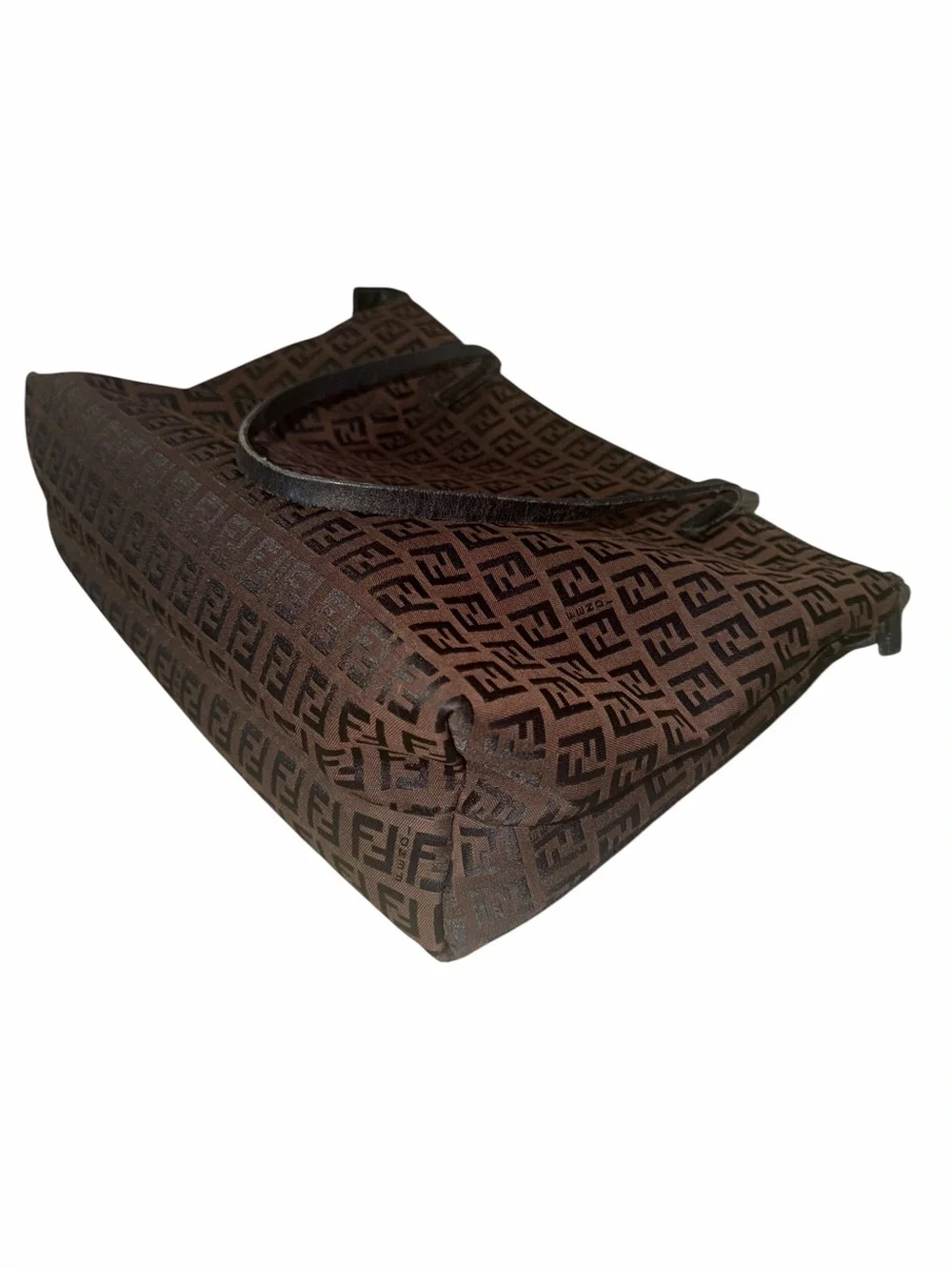 Fendi Brown Monogram FF Jacquard Tote